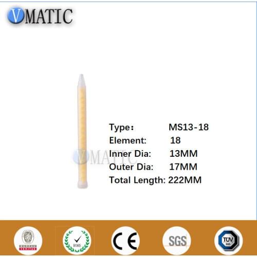 Free Shipping High Precision Large Flow Resin Static Mixer MS13-18 Nozzles Glue Spray Epoxy Mixing Nozzle