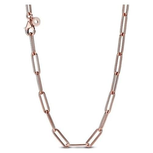 2020 Christmas Rose Long Link Cable Chain Necklace 925 Sterling Silver Jewelry chain Necklaces For Women Men