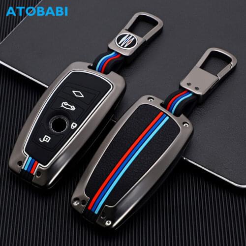 Zinc Alloy With Silicone Car Key Case Smart Remote Control Protect Cover For BMW X3 X4 M2 M3 M4 M5 M6 GT3 GT5 1 3 4 5 6 7 Series