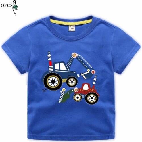 Kids Boys T-shirts Summer Clothing Children T shirt Cotton Cartoon Short Sleeve Sweatshirt Girl Casual Sport jumper Top 18M-12 Y