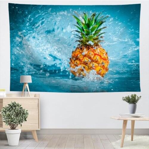 Custom Pineapple Wall Tapestry Home Decorations Wall Hanging Forest Tapestries For Bedroom 130x150CM,100x150CM,140x250CM