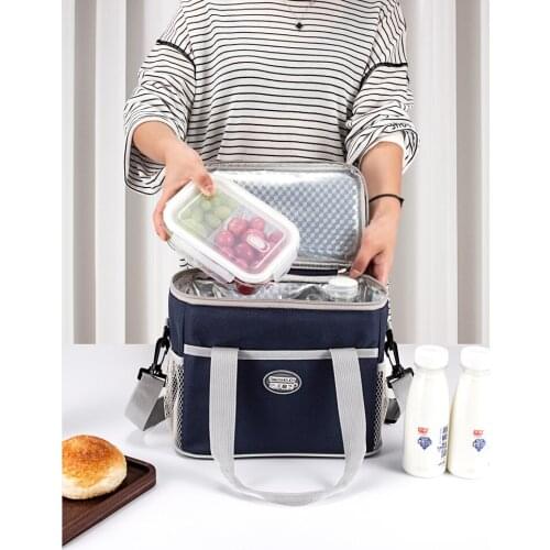 Lunch Box Bag Lunch Box Handbag Thermal Bag Aluminum Foil Thickening Lunch Bag