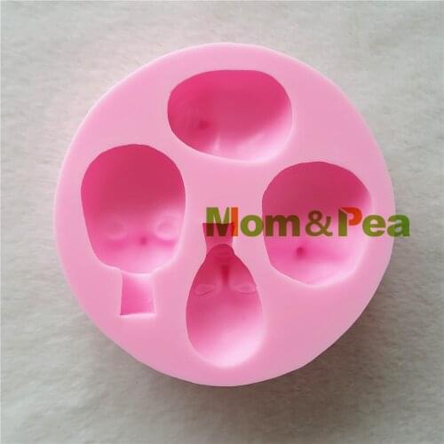 Mom&Pea 1250 Free Shipping Face Silicone Mold Cake Decoration Fondant Cake 3D Mold Food Grade