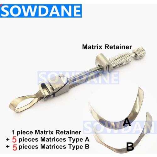 Dental Tofflemire Matrix for Deep Margin Elevation Large Curvature Matrices Retainer Sectional Contoured Matrice dental Material