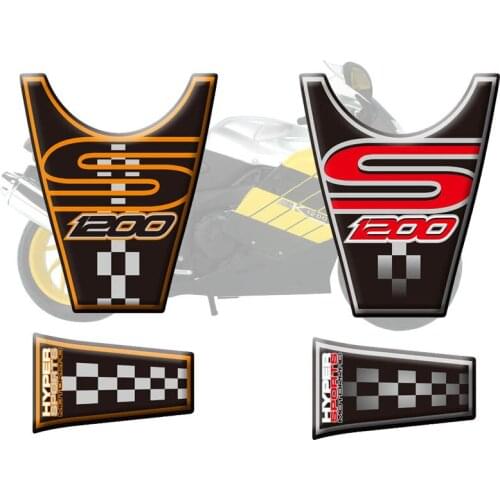 Motorcycle Stickers Fuel Tank Pad Fishbone Protective 3D Decals For BMW K1200S 2004 2005 2006 2007 2008