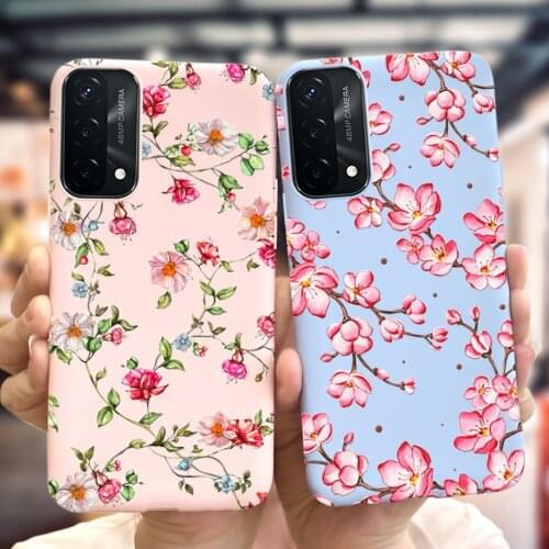Soft Case For OPPO A74 A 74 Cover CHP2219 Colorful Flowers Painted Shockproof Phone Cases For OPPO A74 5G CPH2197 OPPOA74 Fundas