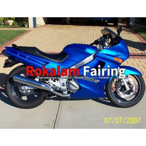 Body Kit For Kawasaki ZZR250 1990 2000 2007 ZZR 250 90 98 99 00 07 Blue Aftermarket ABS Motorcycle Fairing Set
