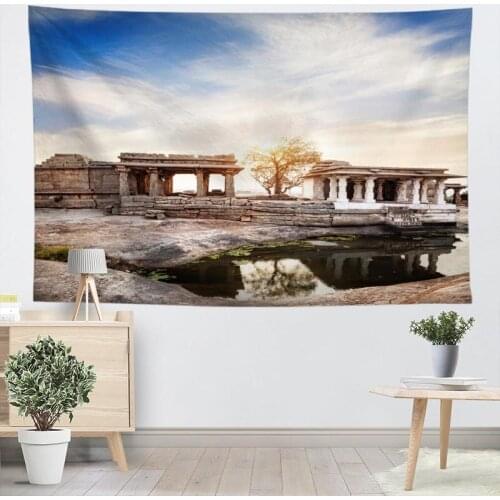 Ancient Roman architecture Wall Hanging Tapestry Sheets Home Decorative Tapestries DIY Beach Towel Blanket Cloth Wall Tapestry