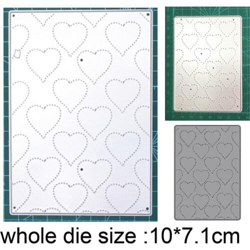 Heart Background Frame New 2021 Metal Cutting Dies For DIY Scrapbooking and Card Making Decorative Embossing Die Cut Craft dies