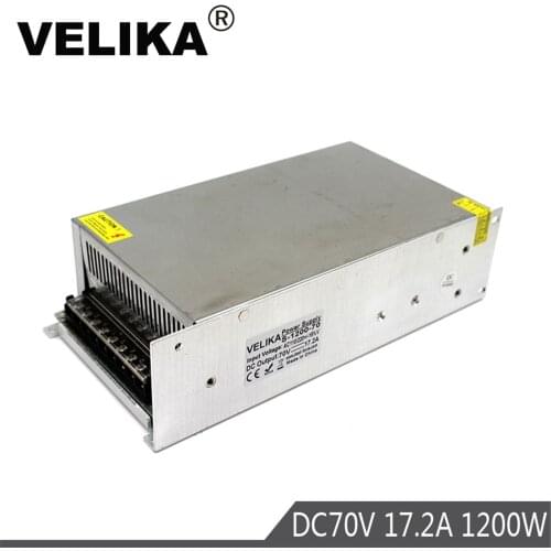 Single Output Switching Power Supply 1200W 70V 17.2A Transformer 110V 220V AC TO DC70V SMPS for Industry Mechanical Equipment