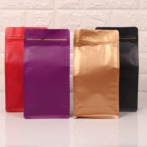 Ferimo100pcs Eight side seal dried fruit packaging bags fig walnut seeds aluminum foil food bag candy hybrid package large pouch