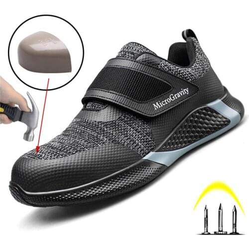 Direct Selling Lazy Safety Shoes Male KPU Material Lightweight Protective Work Shoes Puncture-Proof Safety Boots