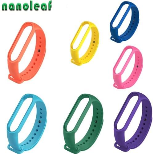 New Style Silicone Watch Strap Multi color M5 For Xiaomi Mi Band 5 TPU+TPE For Mi Band 5 Watchband Accessories