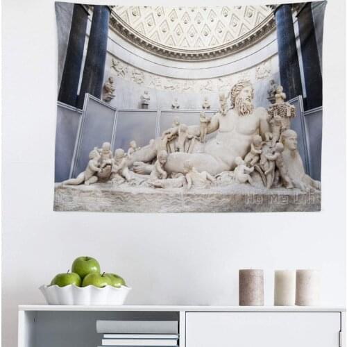 Lunarable Retro Tapestry Roman Lying In Vatican Museums Famousntiquert Design Print Fabric Wall Hanging Decor