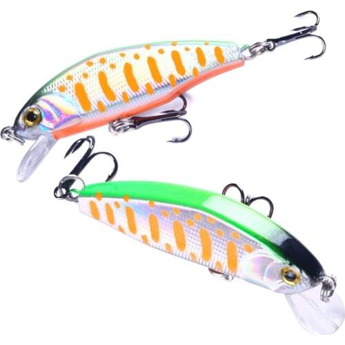 1PCS 5cm/3.1g Fishing Lure Mini Minnow Lure 3D Eyes Plastic Hard Bait Pesca Artificial Jig Wobblers Crankbait Fishing Bait