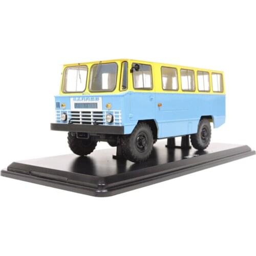 Soviet Car Diecast 1/43 GAZ APP66 Off-road Bus Passenger Car Transporter Alloy Model Adult Collection Display Boys for Toys