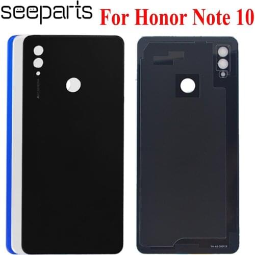 For Huawei Honor Note 10 Glass Battery Back Cover Panel Rear Cover Housing Door For Huawei Honor Note10 Battery Cover Replacemt