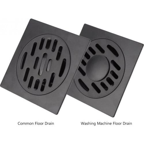 Stainless Steel Floor Drain Heavy Duty Floor Drain Cover Home Bathroom Shower Waste Drainer Thickened Waste Floor Drain Black