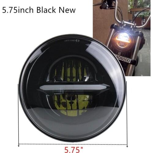 5.75 inch H4 LED Headlight for Sportster Touring-Super Glide Dyna Sportster 5 3/4" motorcycle headlamp with DRL
