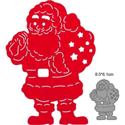 Craft Dies Santa Claus Metal Cutting Dies Cut Die Mold Decoration Scrapbook Paper Craft Knife Mould Blade Punch Stencils Dies