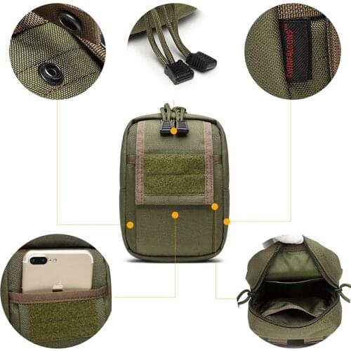 TwinFalcons Tactical 1000D MOLLE EDC Pouch DSLR Tactical Waist Pack Outdoor Hunting Camp Hike Hiking Military TW-P013