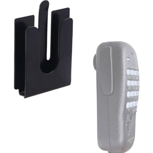 Universal Holder Microphone Hand Clip Black Hook No Screws with Strong Paste 1XCB