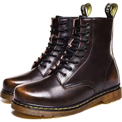 Winter Warm Snow Shoes 2021 Woman Boots Women Leather Shoes High Top Fashion Motorcycle Boots Couple Unisex Boots Botas De Mujer