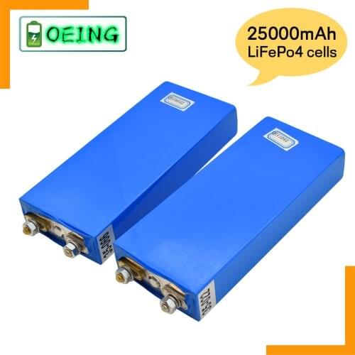 2021 3.2V 25Ah LiFePO4 battery cell 25000mAh Lithium iron phosphate deep cycles for Diy 12V 24V 36V 48V solar energy UPS power