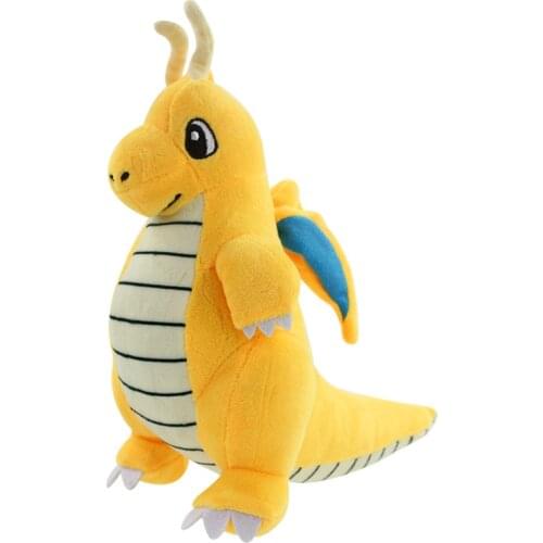 23cm Plush Toy Dragonite Soft Stuffed Animal Cute Peluche Collectible Doll For Childrens Gift