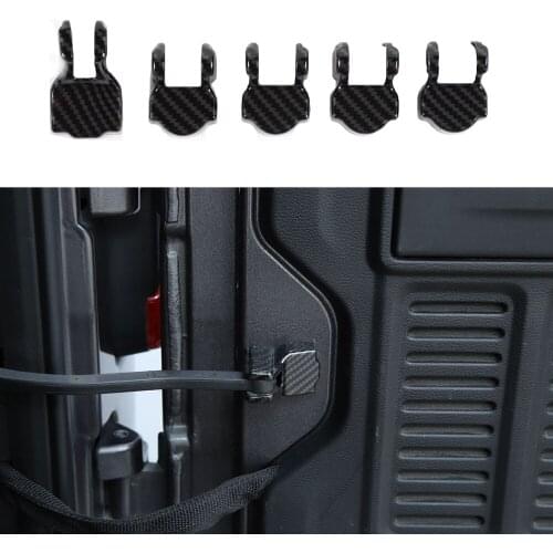 5pcs Car Door Stopper & Tail Door Stopper Decoration Cover Stickers Trim for Jeep Wrangler JL 2018+ 2-Door/ 4-Door