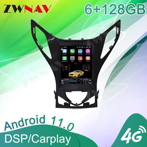 Android 10 PX6 Tesla For Hyundai Azera 2011 2012 GPS Navigation Car Radio Player Head Unit Multimedia Stereo Audio IPS Screen