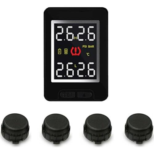 Car electronics Wireless TPMS Tire Pressure Monitoring System Internal/External LCD Display For Honda/Toyota/Nissan/Mazda CAREUD