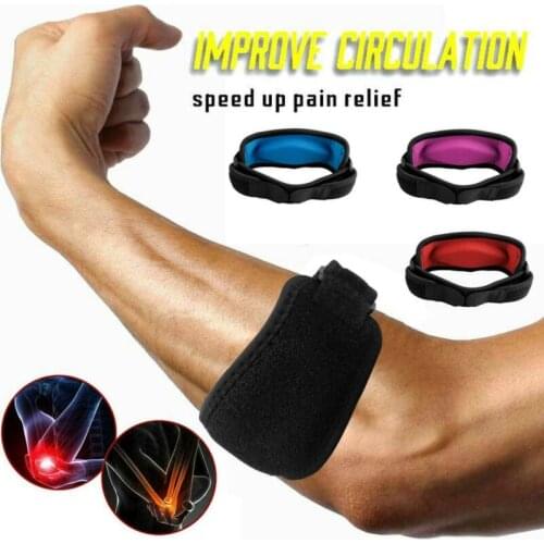 Tennis Elbow Brace Strap Tendonitis Golfers Gel Band Golf Pain Relief Support