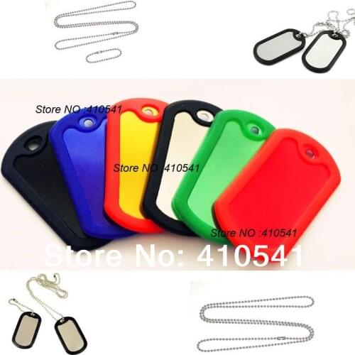 Free Shipping Mix Colors 200Pcs/ Lot Aluminium Alloy Pet Tags Military Dog Tag Custom Dog Name Tag US Army Dog Tag