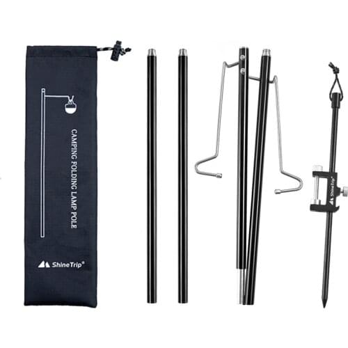 Shine Trip Camping Hangings Light Fixing Stand Camping Lamp Bracket Lamp Holder Lamp Lantern Stand Bracket Holder Hanging Rack