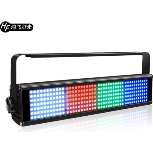 Colorful LED Disco DJ Strobe DMX Professional Stage Lighting Effect Party Holiday 308 PCS LED 4-Segment Strobe Light