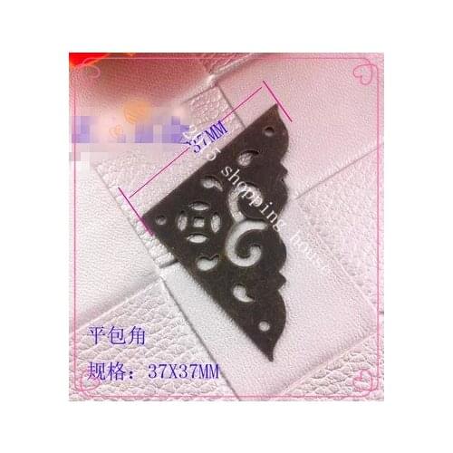 Wooden packaging corner antique classic jewelry box hardware angle wine boxer four corner 37mm*37mm