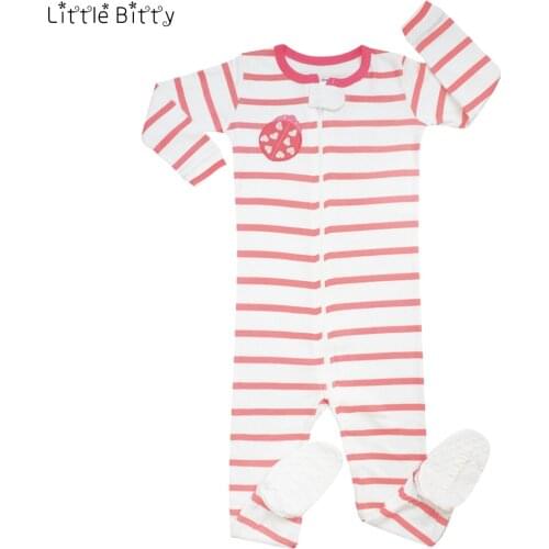 Little Bitty kids pink pajamas cotton long sleeve baby pyjamas boys girls animal turtle fishes whale sleepwear children pijamas