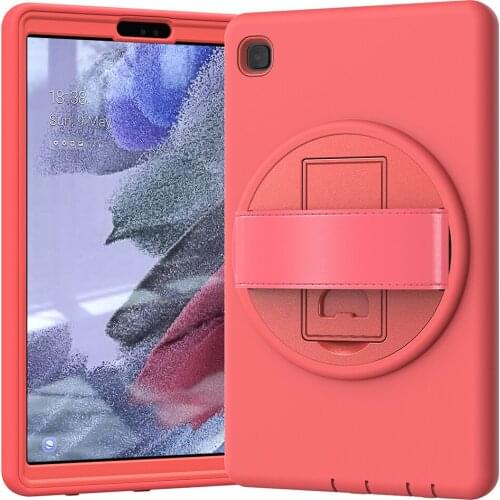 Kids Case with Swivel Kickstand for Samsung Galaxy Tab A7 Lite 8.7 Shockproof Cover 2021 T220 T225 Silicone Case