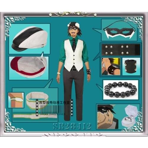 TIGER & BUNNY Wild Kotetsu T Kaburagi Anime Cosplay Costume Halloween Suit For Adult Outfit New