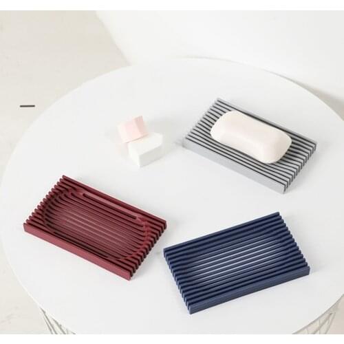 Available on Both Sides Creative Soap Box Drain Soap Holder Box Bathroom Supplies Shower Storage Box non-slip Soap Dish Gadgets