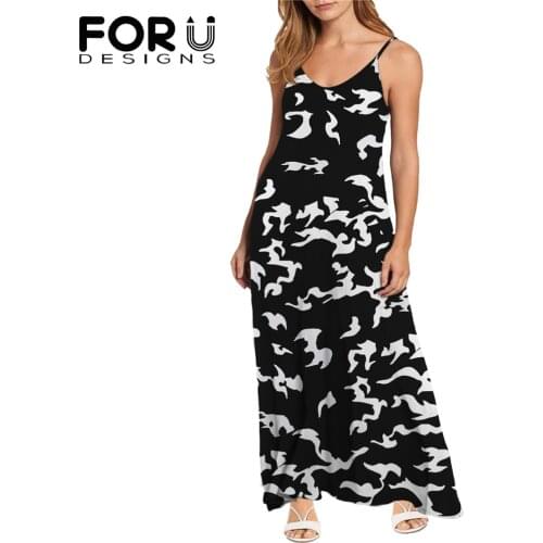 FORUDESIGNS White Summer Dresses