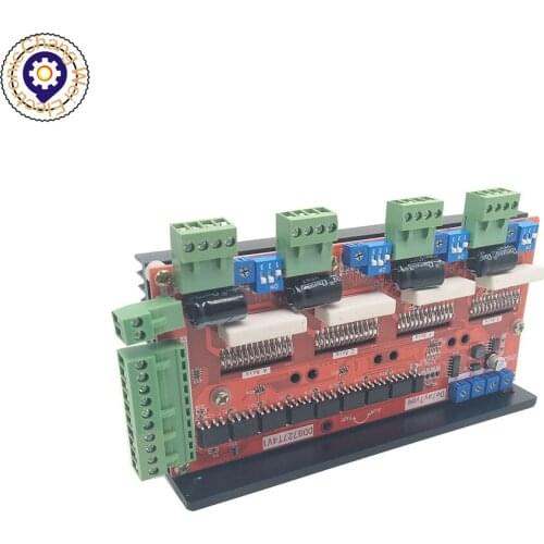HOT！New design 4 axis 2-phase stepper motor driver 4A 128 subdivision LV8727 DD8727T4V1 for NEMA 17/23 Stepper motor