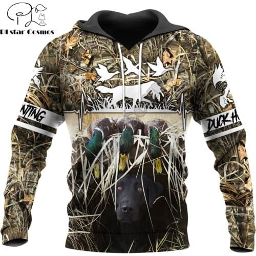 Huntaholic Hunting Duck 3D Printed Fashion Mens Autumn Hoodie Sweatshirt Unisex Streetwear Casual Zip Jacket Pullover KJ557