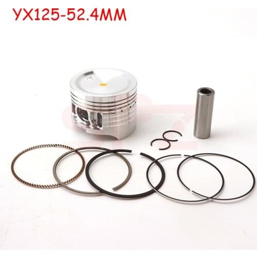 High quality 52.4mm YX125 engine piston kit for China YX 125cc 153FMI engine Apollo Small MX 125 YCF Pit Dirt Bike