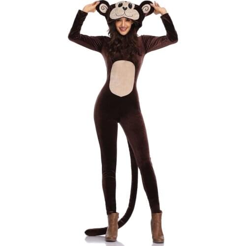 Halloween Cosplay Costumes Animal Cosplay Set Women Sexy Monkey Cosplay Cosutmes Party Fairy Deguisement For Carnaval Set