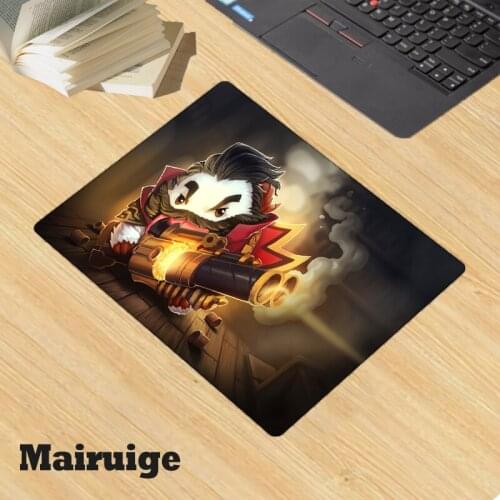 Mairuige Poro Pattern Small Mouse Pad Office Game Laptop Tablet PC Rubber Non-slip Desk Mat League of Legends Gaming Accessories