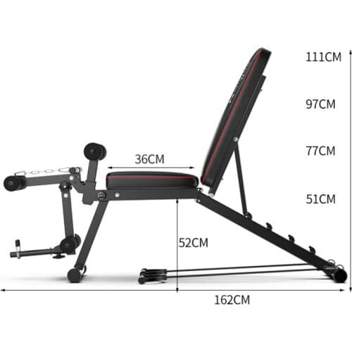 Dumbbell Bench Indoor Fitness Chair Multifunctional Sit-up Board Home Abdominal Muscle Board Bench Press Fitness Equipment XJ