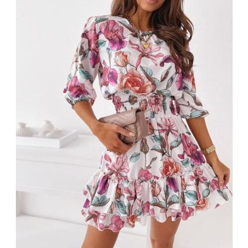 Летние платья с рукавами LAIBEITAI China At AliExpress