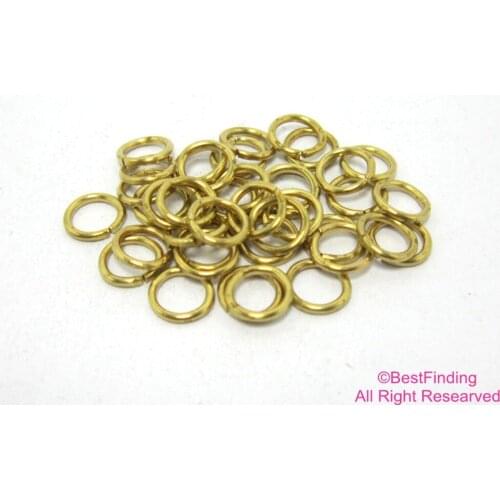 Brass Jump rings 8x1.2mm Round jump rings, 30g (150pcs), R294